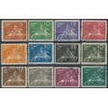 SWEDEN - 1924 5öre to 80öre UPU Anniversary short set of 12, used – Facit # 211-222 SWEDEN - 1924 5öre to 80öre UPU Anniversary short set of 12, used – Facit # 211-222
