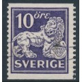 SWEDEN - 1934 10öre deep violet Lion, type II, perf. 13, no watermark, used – Facit # 146Eb SWEDEN - 1934 10öre deep violet Lion, type II, perf. 13, no watermark, used – Facit # 146Eb