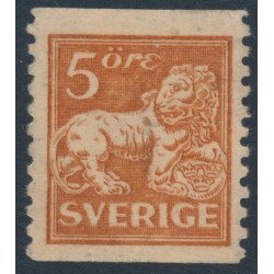 SWEDEN - 1921 5öre brown Lion, type I, perf. 2-sides, KPV watermark, MH – Facit # 141Abz SWEDEN - 1921 5öre brown Lion, type I, perf. 2-sides, KPV watermark, MH – Facit # 141Abz