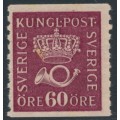 SWEDEN - 1934 60öre carmine Crown & Posthorn on white paper, MH – Facit # 163b SWEDEN - 1934 60öre carmine Crown & Posthorn on white paper, MH – Facit # 163b