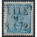 SWEDEN - 1858 12öre light blue Coat of Arms, used – Facit # 9d1