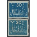 SWEDEN - 1924 30öre both shades World Postal Congress, MNH – Facit # 201a+201b SWEDEN - 1924 30öre both shades World Postal Congress, MNH – Facit # 201a+201b