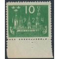 SWEDEN - 1924 10öre green Congress, lines + KPV watermark, MNH – Facit # 197cxz SWEDEN - 1924 10öre green Congress, lines + KPV watermark, MNH – Facit # 197cxz