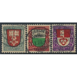 SWITZERLAND - 1919 Pro Juventute set of 3, used – Michel # 149-151