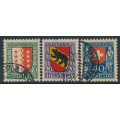 SWITZERLAND - 1921 Pro Juventute set of 3, used – Michel # 172-174
