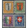 SWITZERLAND - 1923 Pro Juventute set of 4, used – Michel # 185-188