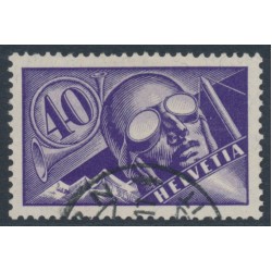 SWITZERLAND - 1923 40c blue-violet Airmail, used – Michel # 182x
