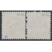 SWITZERLAND - 1878 100c blue Due (upright & inverted frames type I), used – Mi # P8INa + P8IKa SWITZERLAND - 1878 100c blue Due (upright & inverted frames type I), used – Mi # P8INa + P8IKa