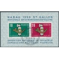SWITZERLAND - 1959 NABAG Stamp Exhibition M/S, used – Michel # Block 16