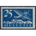 SWITZERLAND - 1923 25c deep ultramarine Airmail on smooth paper, MNH – Michel # 180x