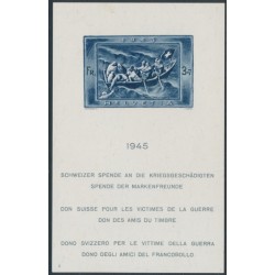 SWITZERLAND - 1945 Fund for War Victims M/S, MNH – Michel # Block 11