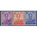 SWITZERLAND - 1936 Pro Patria set of 3, used – Michel # 294-296