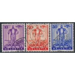SWITZERLAND - 1936 Pro Patria set of 3, used – Michel # 294-296