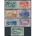 SWITZERLAND - 1914 Mountains definitives, used – Michel # 121-123+142+226-228