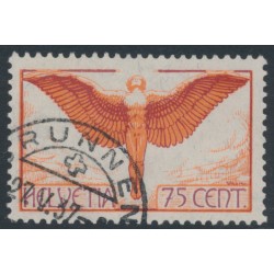 SWITZERLAND - 1924 75c orange/purple Airmail, smooth paper, used – Michel # 190x