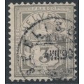 SWITZERLAND - 1882 3c grey-brown Numeral, granite paper, used – Zumstein # 59Ac