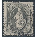 SWITZERLAND - 1882 40c grey Helvetia, perf. 11¾:11¾, used – Zumstein # 69A SWITZERLAND - 1882 40c grey Helvetia, perf. 11¾:11¾, used – Zumstein # 69A