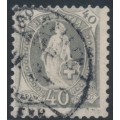 SWITZERLAND - 1891 40c grey Helvetia, perf. 11½:11, used – Zumstein # 69C SWITZERLAND - 1891 40c grey Helvetia, perf. 11½:11, used – Zumstein # 69C