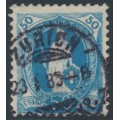 SWITZERLAND - 1882 50c blue Helvetia, perf. 11¾:11¾, used – Zumstein # 70A SWITZERLAND - 1882 50c blue Helvetia, perf. 11¾:11¾, used – Zumstein # 70A