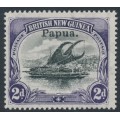PAPUA / BNG - 1907 2d black/violet Lakatoi, vertical rosettes, o/p small Papua, MNH – SG # 40 PAPUA / BNG - 1907 2d black/violet Lakatoi, vertical rosettes, o/p small Papua, MNH – SG # 40