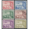 PAPUA - 1939 Natives Poling Rafts set of 6, used – SG # 163-168 PAPUA - 1939 Natives Poling Rafts set of 6, used – SG # 163-168