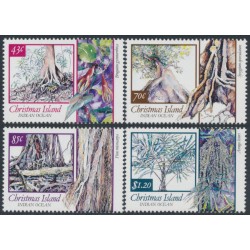 CHRISTMAS ISLAND - 1991 43c to $1.20 Local Trees set of 4, MNH – SG # 330-333