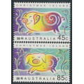CHRISTMAS ISLAND - 1995 45c & 85c Chinese New Year (Pig), MNH – SG # 400-401