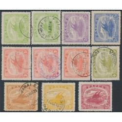 PAPUA / BNG - 1911 ½d to 2/6 Lakatois set, plus extras, used – SG # 84-92+84a+92a PAPUA / BNG - 1911 ½d to 2/6 Lakatois set, plus extras, used – SG # 84-92+84a+92a