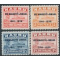 NAURU - 1935 1½d to 1/- KGV Jubilee overprints set of 4, MNH – SG # 40-43