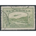NEW GUINEA - 1939 1/- pale blue-green Bulolo Goldfields, used – SG # 221