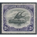 PAPUA / BNG - 1905 2d black/violet Lakatoi, vertical rosettes watermark, MH – SG # 11a PAPUA / BNG - 1905 2d black/violet Lakatoi, vertical rosettes watermark, MH – SG # 11a