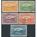 NEW GUINEA - 1939 ½d to 3d Bulolo Goldfields set of 5, used – SG # 212-216 NEW GUINEA - 1939 ½d to 3d Bulolo Goldfields set of 5, used – SG # 212-216