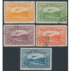 NEW GUINEA - 1939 ½d to 3d Bulolo Goldfields set of 5, used – SG # 212-216
