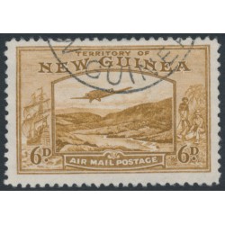 NEW GUINEA - 1939 6d bistre-brown Bulolo Goldfields, used – SG # 219