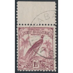 NEW GUINEA - 1932 1½d claret Bird of Paradise, without dates, used – SG # 178