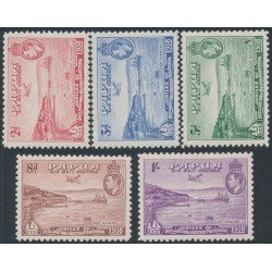 PAPUA - 1938 Anniversary of British Possession set of 5, MH – SG # 158-162