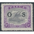 PAPUA - 1932 9d lilac/violet Lakatoi, overprinted OS, MNH – SG # O63