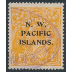 AUSTRALIA / NWPI - 1919 4d orange KGV, single watermark, used – SG # 104