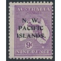 AUSTRALIA / NWPI - 1919 9d violet Kangaroo, die IIB, 3rd watermark, used – SG # 112