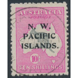 AUSTRALIA / NWPI - 1919 10/- grey/pink Kangaroo, 3rd watermark, used – SG # 117 AUSTRALIA / NWPI - 1919 10/- grey/pink Kangaroo, 3rd watermark, used – SG # 117