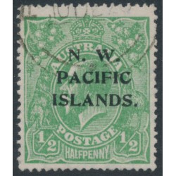 AUSTRALIA / NWPI - 1919 ½d bluish green KGV, LM watermark, used – SG # 119