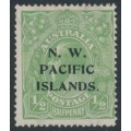 AUSTRALIA / NWPI - 1919 ½d yellowish green KGV, LM watermark, MH – SG # 119