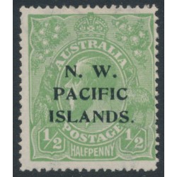 AUSTRALIA / NWPI - 1919 ½d yellowish green KGV, LM watermark, MH – SG # 119