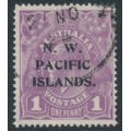 AUSTRALIA / NWPI - 1922 1d violet KGV, single watermark, used – SG # 120