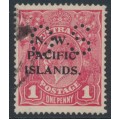AUSTRALIA / NWPI - 1920 1d rosine KGV (G68), perforated OS, used – SG # O16