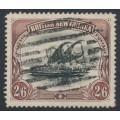 PAPUA / BNG - 1905 2/6 black/brown Lakatoi, horizontal rosettes watermark, used – SG # 8