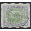 PAPUA / BNG - 1925 10/- green/pale ultramarine Lakatoi, used – SG # 105
