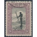 PAPUA - 1932 9d black/violet Papuan Shooting Fish, used – SG # 138