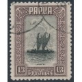 PAPUA - 1932 1/3 black/dull purple Lakatoi, used – SG # 140