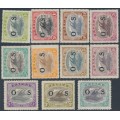PAPUA / BNG - 1931 ½d to 1/3 Lakatois set of 11, o/p OS, MH – SG # O55-O65